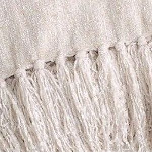 NEW! Pier 1 Imports Ivory Chenille Throw Blanket